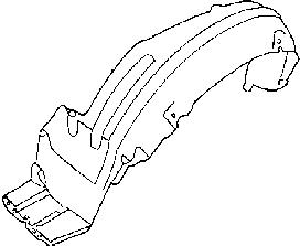 1989-1994 Suzuki Swift Left Front Splash Shield