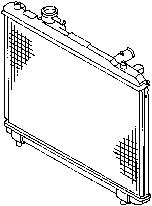 1995-2002 Suzuki Esteem Radiator